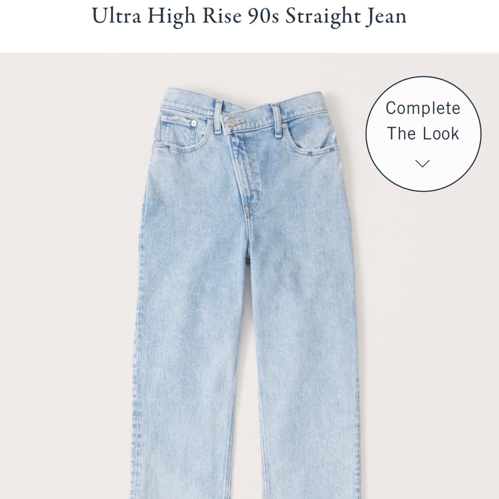 Abercrombie & Fitch Crossover Jeans (Size 28 Curve Love)